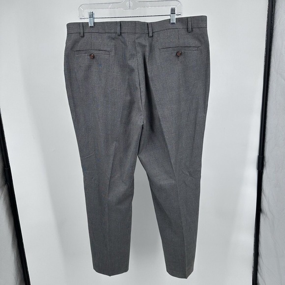 Ralph Lauren Plaid Dress Pants Mens 40x30 Gray Glen Plaid Formal Trousers Preppy - Picture 2 of 8